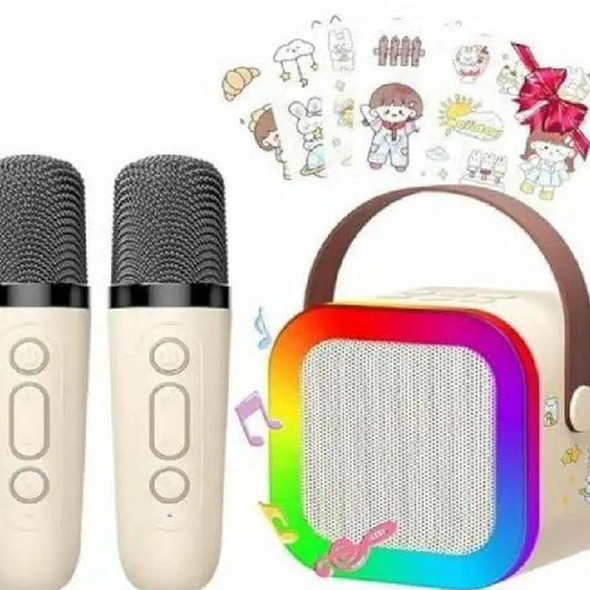 Double MIC WITH SPEAKER K12 Karaoke Machine Pakzone